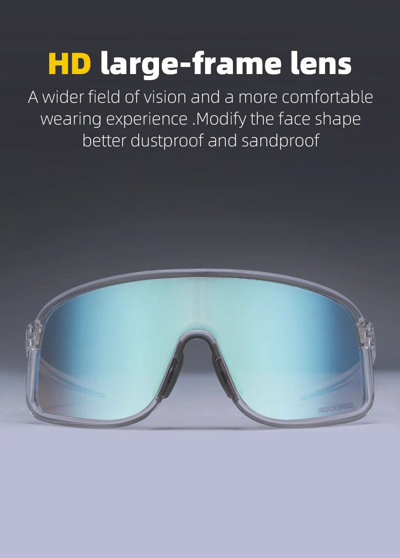 ROCKBROS Cycling Glasses Outdoor Sports Polarized Glasses UV400 Sunglasses MTB Road Bicycle Myopia Goggles For Men Women