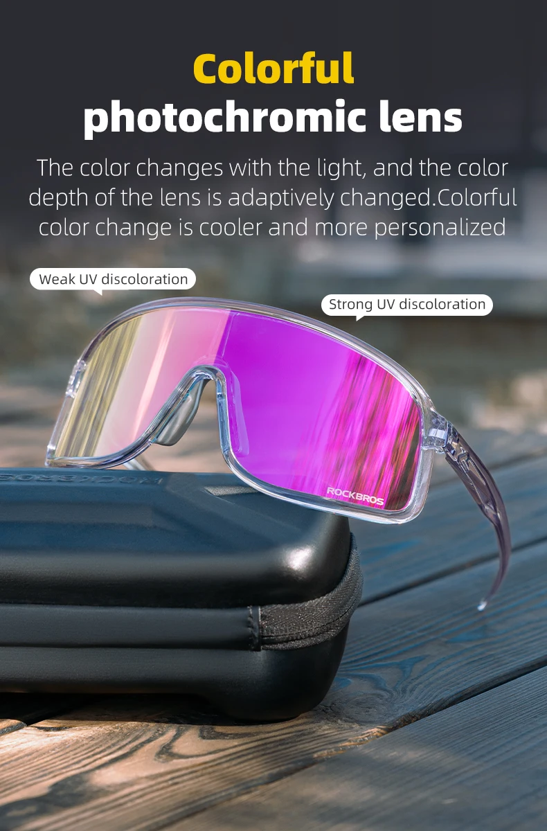 ROCKBROS Cycling Glasses Outdoor Sports Polarized Glasses UV400 Sunglasses MTB Road Bicycle Myopia Goggles For Men Women