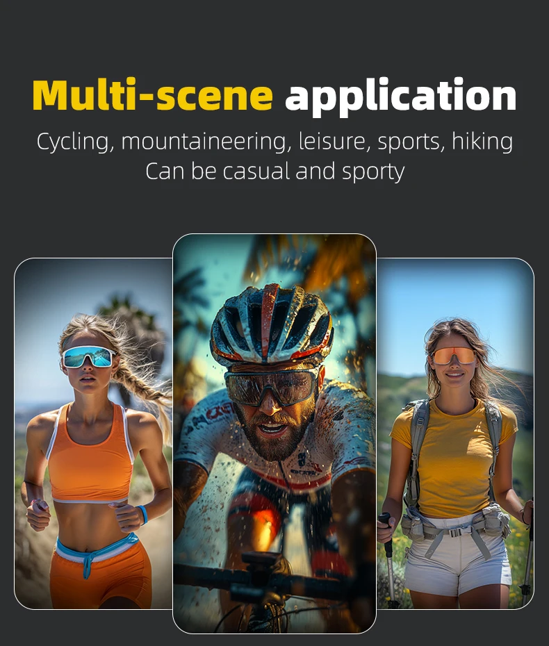 ROCKBROS Cycling Glasses Outdoor Sports Polarized Glasses UV400 Sunglasses MTB Road Bicycle Myopia Goggles For Men Women