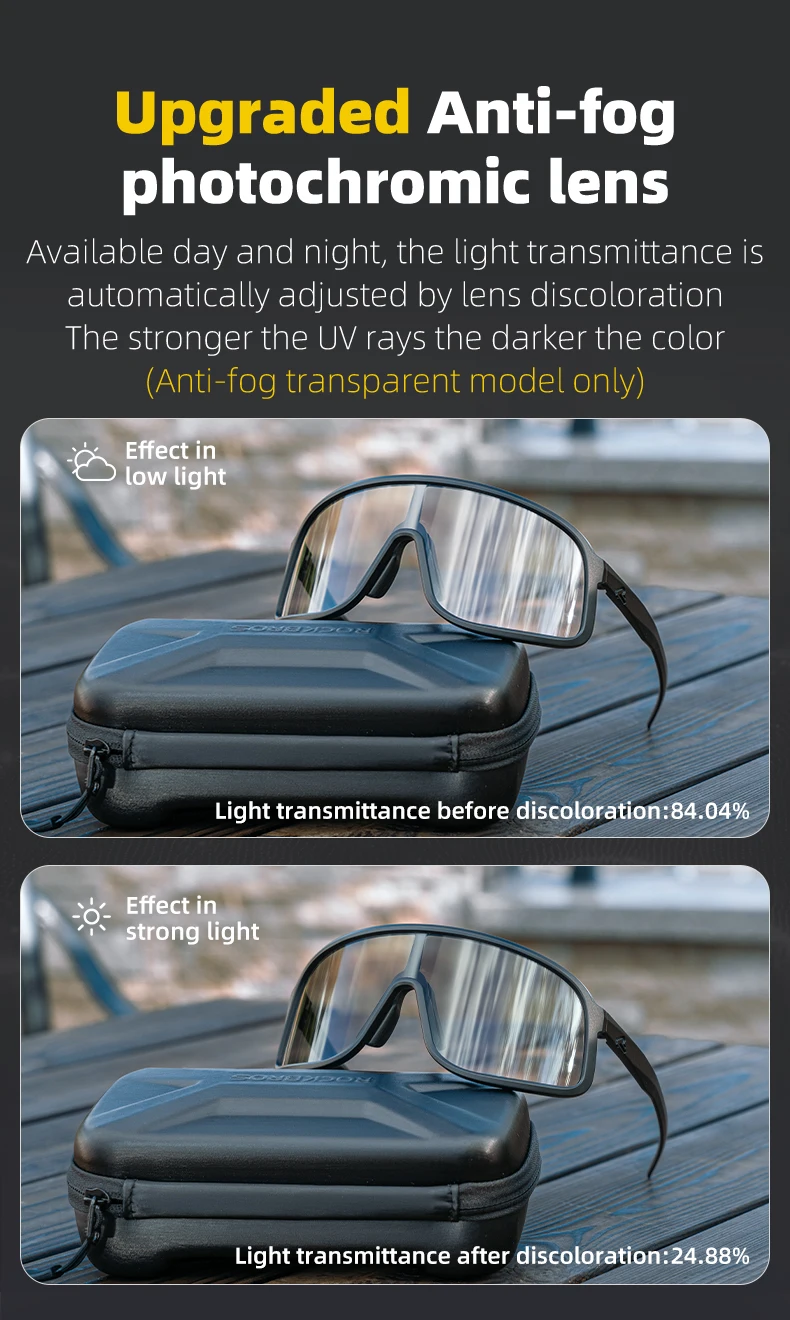 ROCKBROS Cycling Glasses Outdoor Sports Polarized Glasses UV400 Sunglasses MTB Road Bicycle Myopia Goggles For Men Women