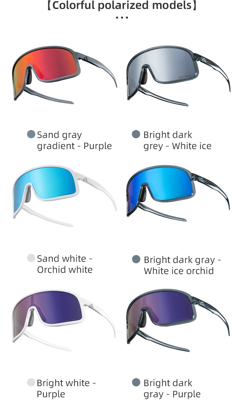 ROCKBROS Cycling Glasses Outdoor Sports Polarized Glasses UV400 Sunglasses MTB Road Bicycle Myopia Goggles For Men Women