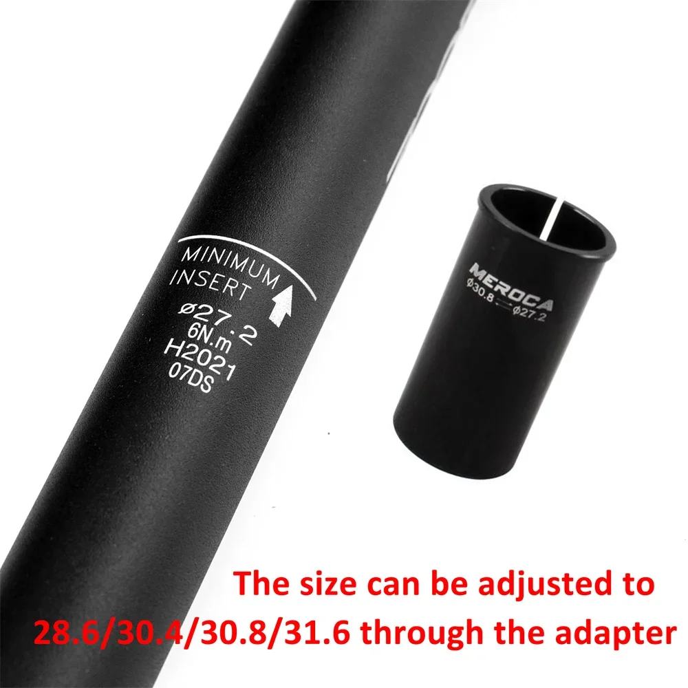 ZOOM Bicycle Dropper Seatpost 27.2-33.9MM Internal Routing 80mm Travel For MTB Gravel/Road Bikes Winter Cycling Accessories
