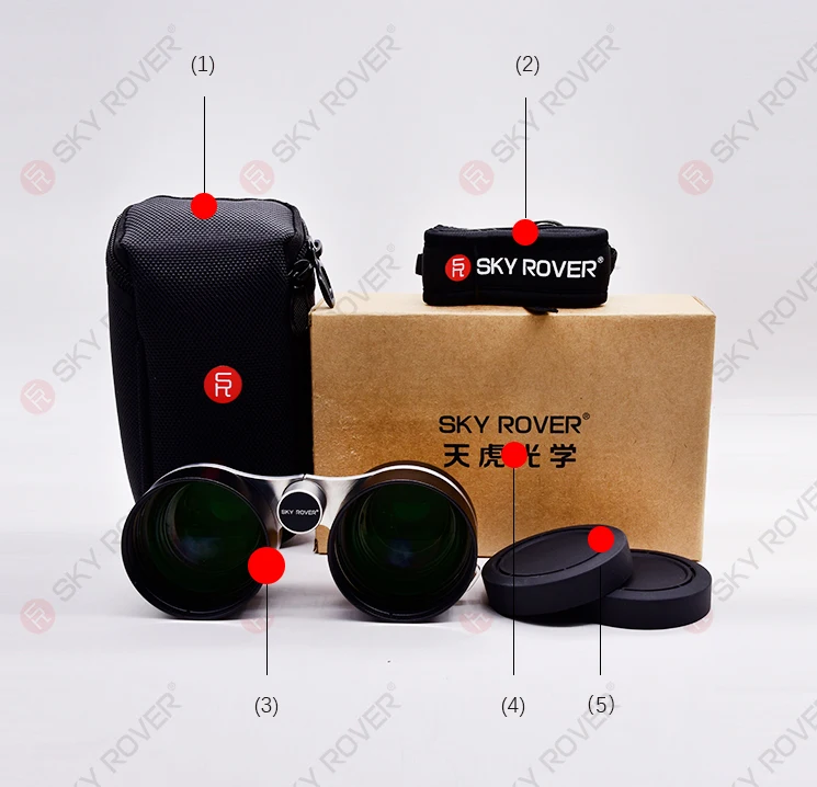 SKY ROVER 2x54 Constellation Binoculars FMC Ultra Wide Angle Opera Glasses for Astronomy Observing Also UHC Filters Sharp Star