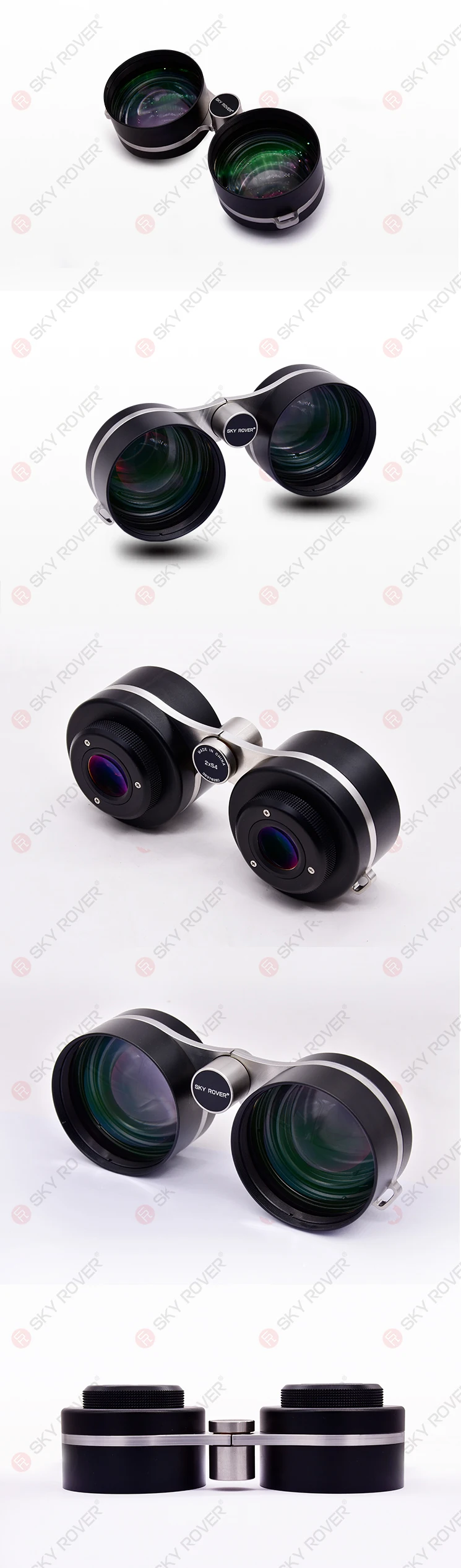 SKY ROVER 2x54 Constellation Binoculars FMC Ultra Wide Angle Opera Glasses for Astronomy Observing Also UHC Filters Sharp Star