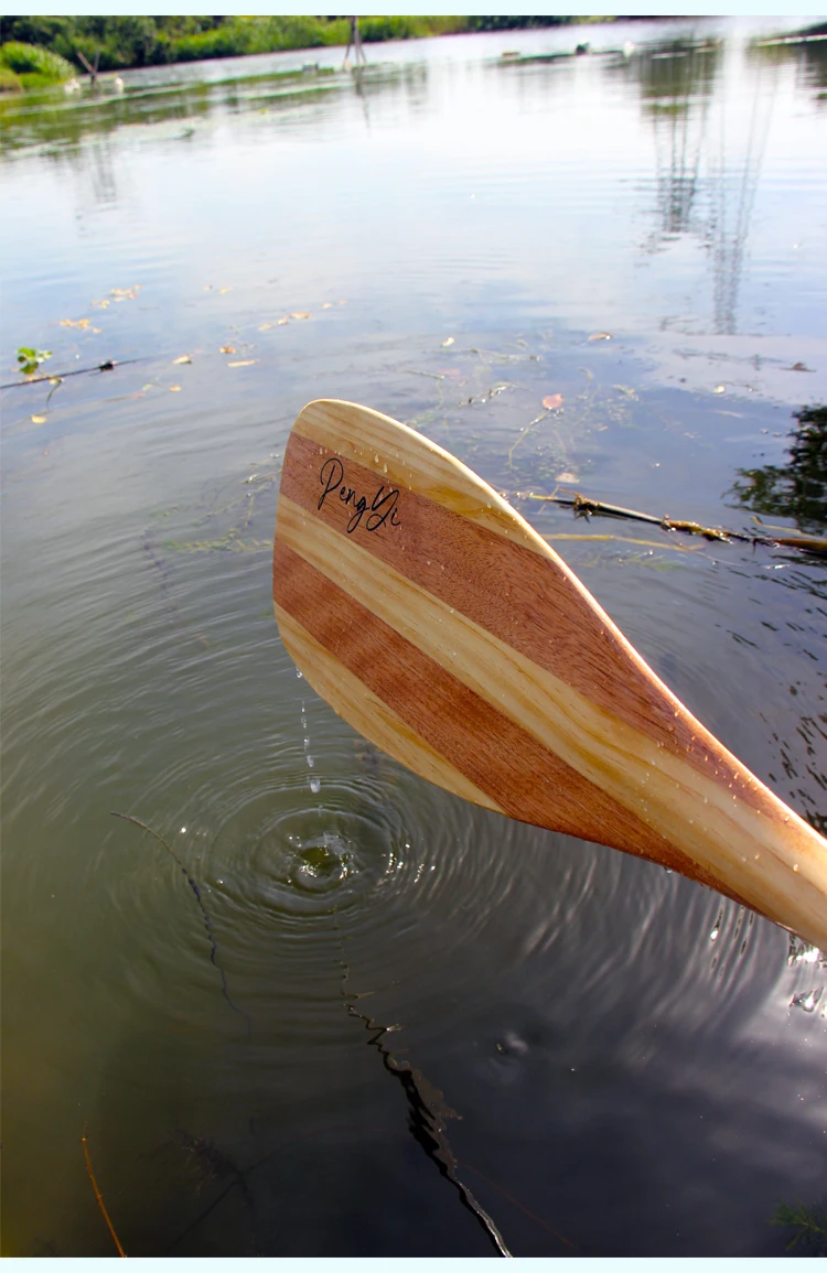 Wooden Splicing Canoe Paddles, Single Head Paddles, Artistic Paddles