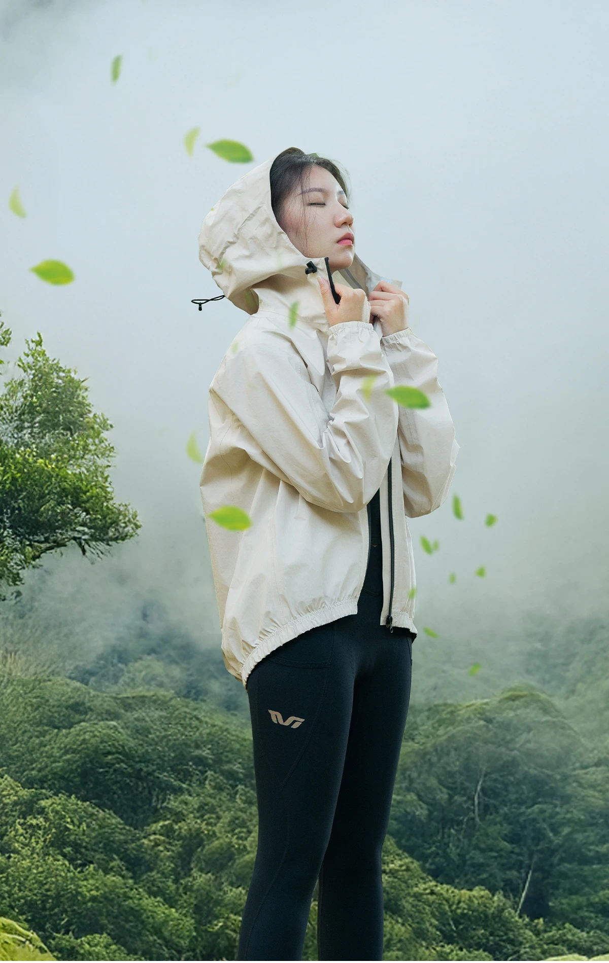 ROCKBROS Cycling Raincoat Hooded Jacket Waterproof Breathable Leisure Coat Trekking Men Women Outdoor Sports Clothing Raincoat