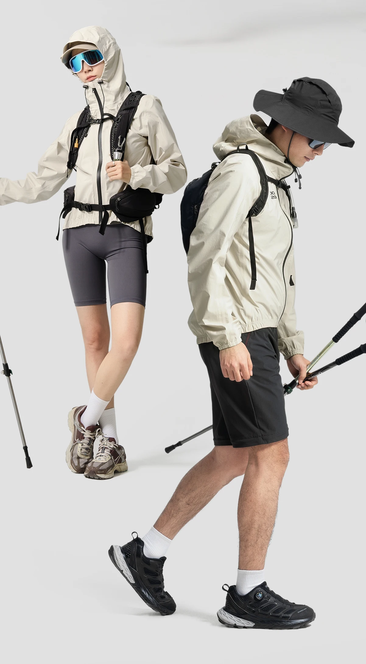 ROCKBROS Cycling Raincoat Hooded Jacket Waterproof Breathable Leisure Coat Trekking Men Women Outdoor Sports Clothing Raincoat
