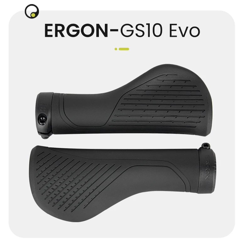ERGON GS3 Bicycle Handlebar Grip Anti-slip Rubber Grips MTB Cycling Handle Grips Bike Bar End Adjustable Mount Hand Covers 5Nm