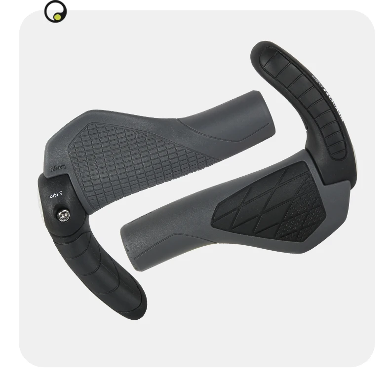 ERGON GS3 Bicycle Handlebar Grip Anti-slip Rubber Grips MTB Cycling Handle Grips Bike Bar End Adjustable Mount Hand Covers 5Nm