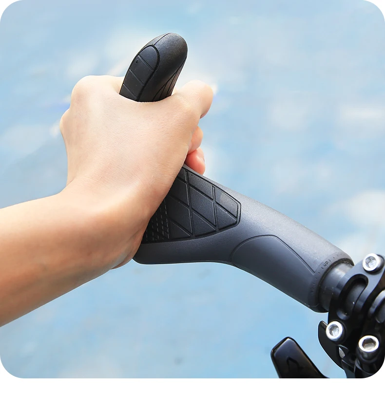 ERGON GS3 Bicycle Handlebar Grip Anti-slip Rubber Grips MTB Cycling Handle Grips Bike Bar End Adjustable Mount Hand Covers 5Nm