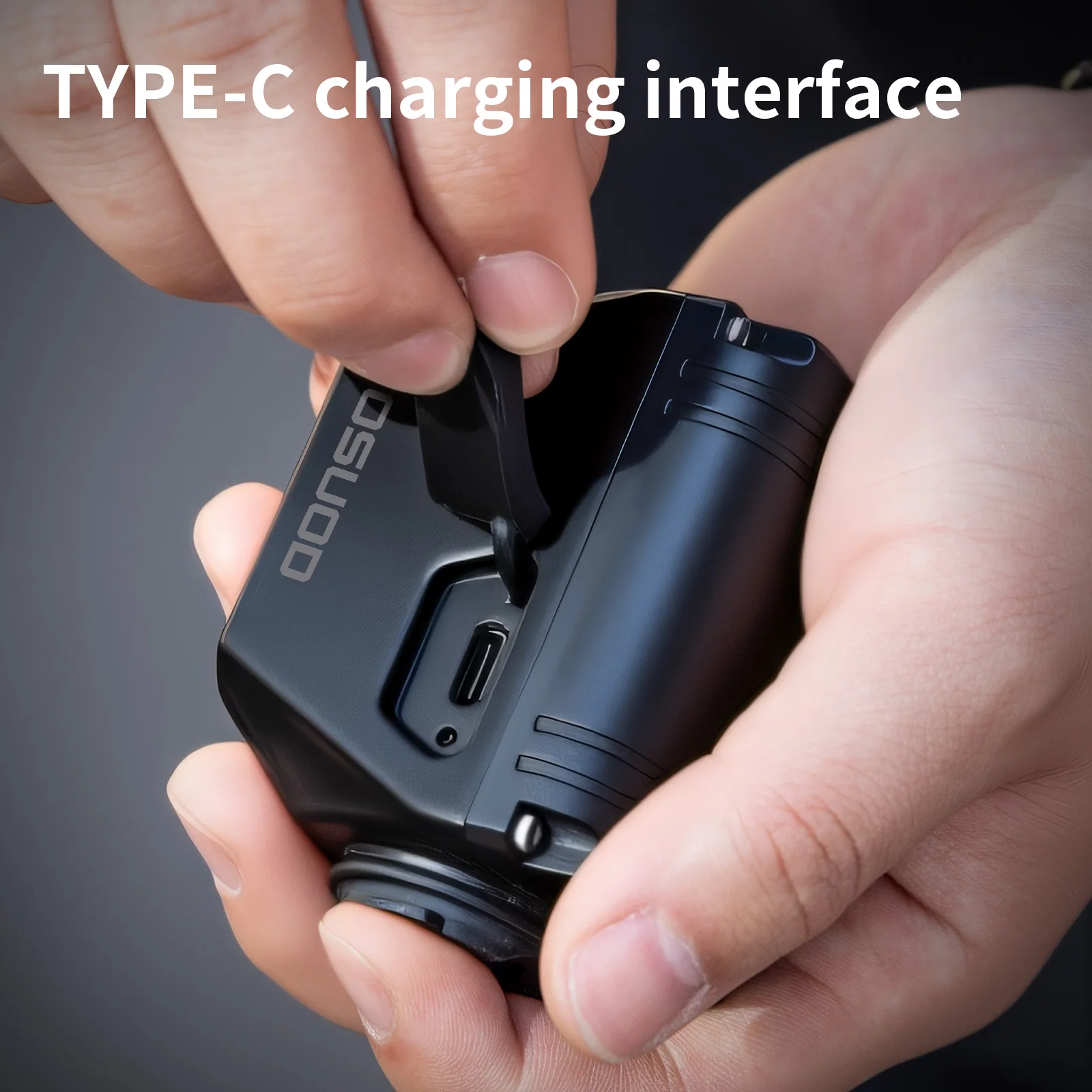 TOSUOD Bicycle Headlight 2000 Lumens 3200mAh Power Type-C Charging Bike LED Flashlight Waterproof 6 Modes Cycling Headlight