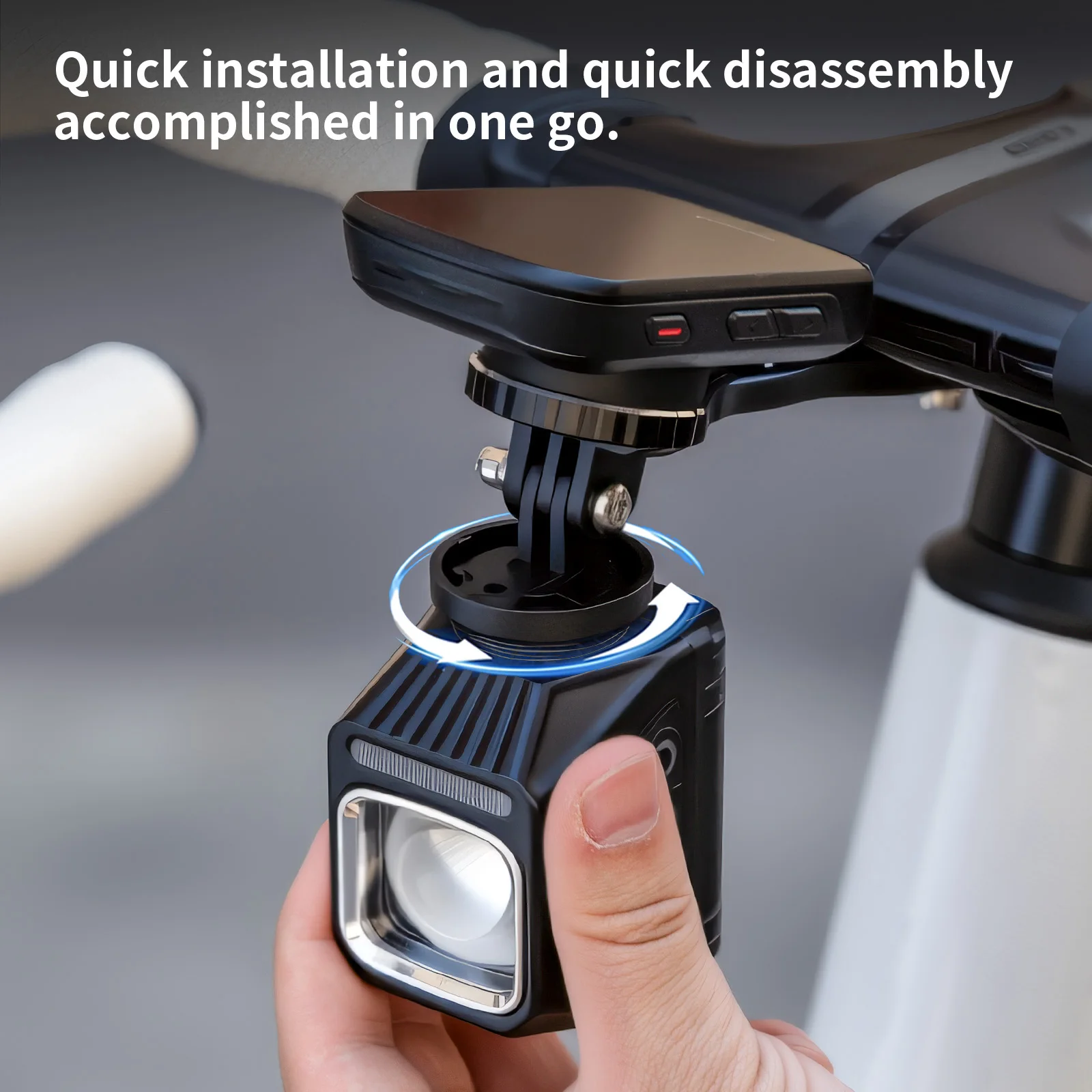 TOSUOD Bicycle Headlight 2000 Lumens 3200mAh Power Type-C Charging Bike LED Flashlight Waterproof 6 Modes Cycling Headlight