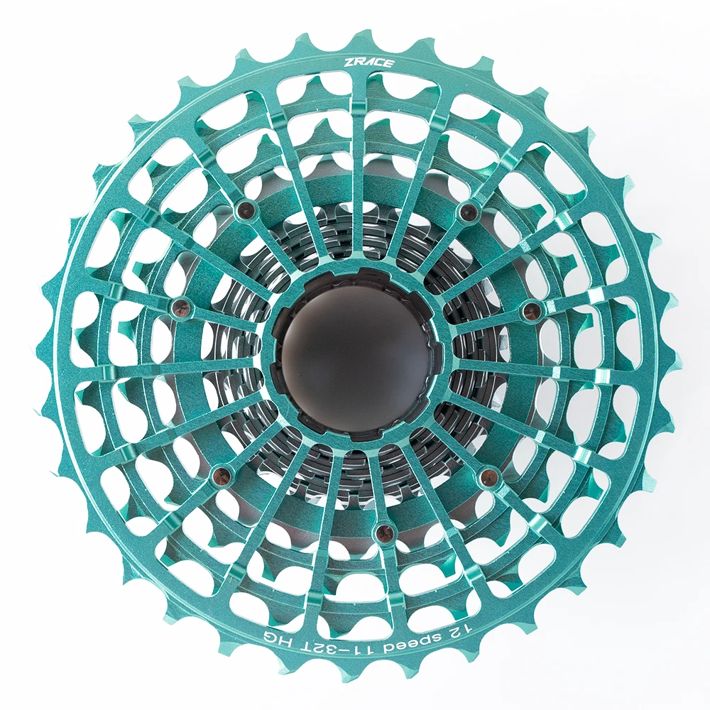 2025 New! ZRACE ALPHA EX 12-Speed HG Cassette for Road, Extremely Lightweight CNC Fully Hollow and Super Light, 12V Cassette