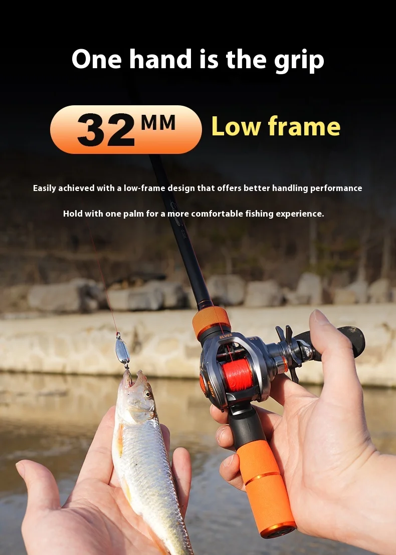 Cayden Sprite Ultra Mini Portable Water Drop Reel 2nd Gen Micro Bait Double Line Cup for Stream Fishing Sports Entertainment
