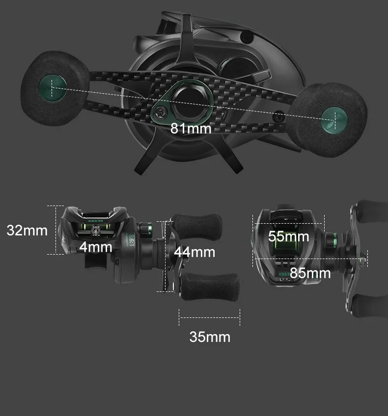 Cayden Sprite Ultra Mini Portable Water Drop Reel 2nd Gen Micro Bait Double Line Cup for Stream Fishing Sports Entertainment