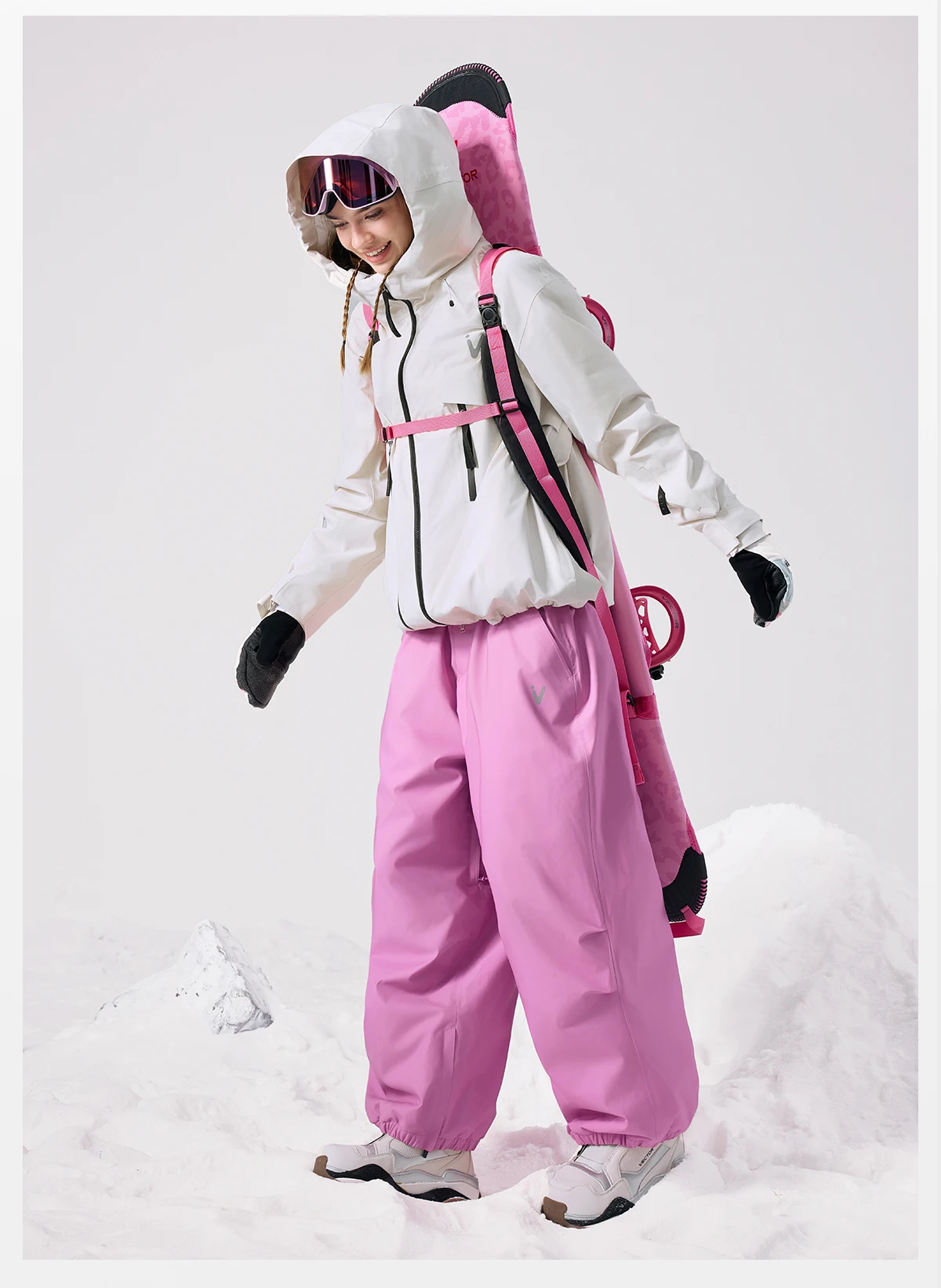 VECTOR Men Women 3L Cotton Ski Jacket Ski Pants Winter Warm Windproof Waterproof Outdoor Sports Snowboard Ski Coat Trousers