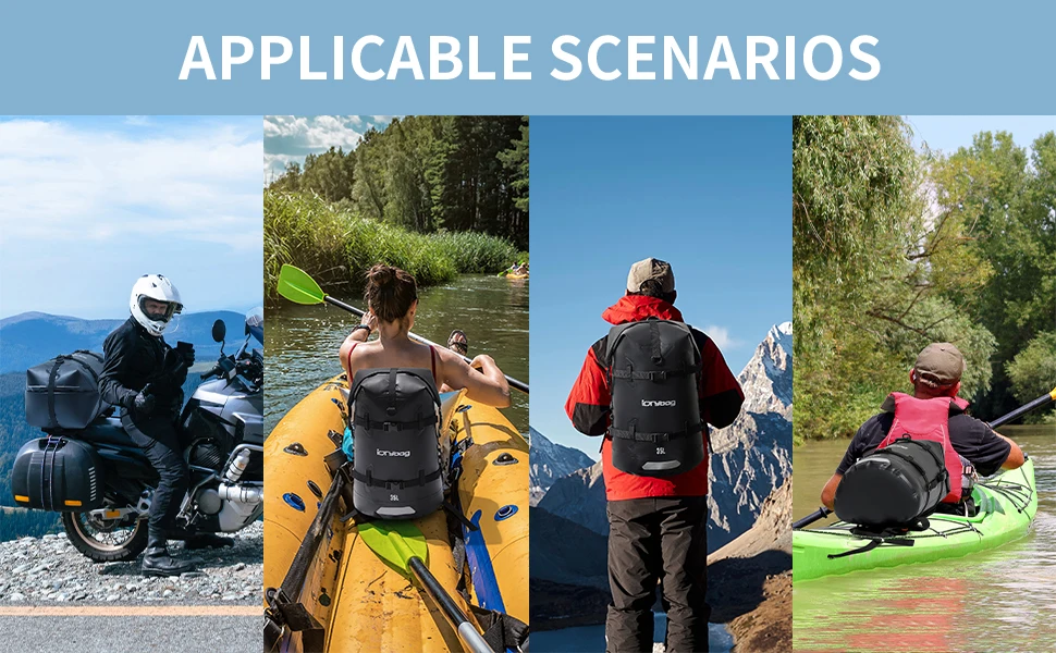 IDrybag Waterproof Bag Backpack for Women Men 35L/55L Dry Bags Waterproof Backpack Reflective Camping Kayaking Fishning Hiking