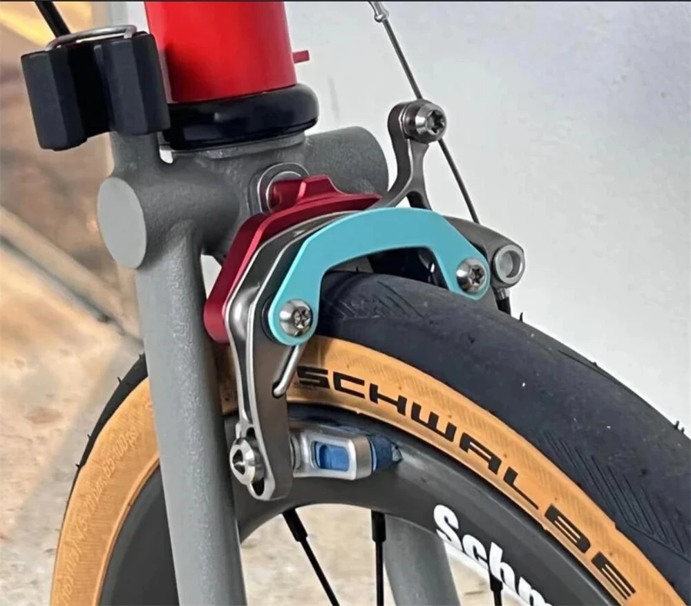 Folding Bike Brake Bicycle Brake V-Brake Caliper For Brompton Use Only 100g Ultra Light weight