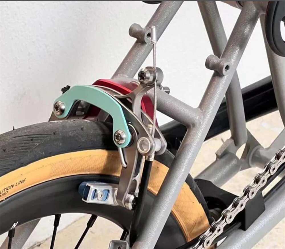 Folding Bike Brake Bicycle Brake V-Brake Caliper For Brompton Use Only 100g Ultra Light weight