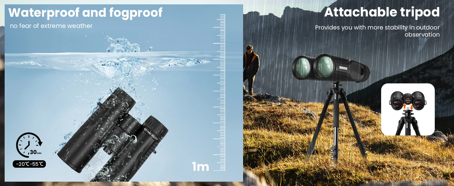 Shuntu 8x32 ED HD Binoculars Waterproof Fogproof with Magnesium Alloy Body BAK4 Prism High Power Telescope Bird Watching Hunting