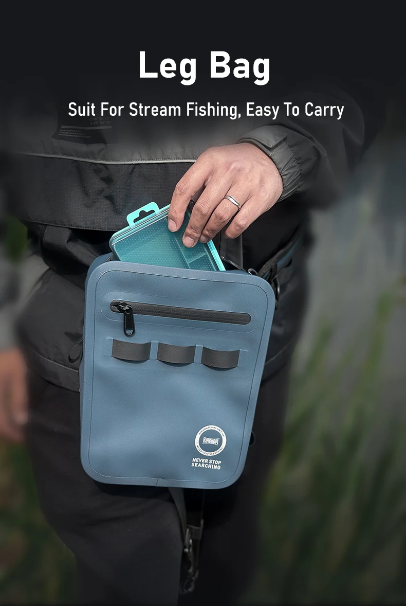 Kingdom Multi-function Fishing Bags Waterproof Hypalon 4200 Shoulder Leg Waist Outdoor Sports Fishing Lure Line Box Storage Bag