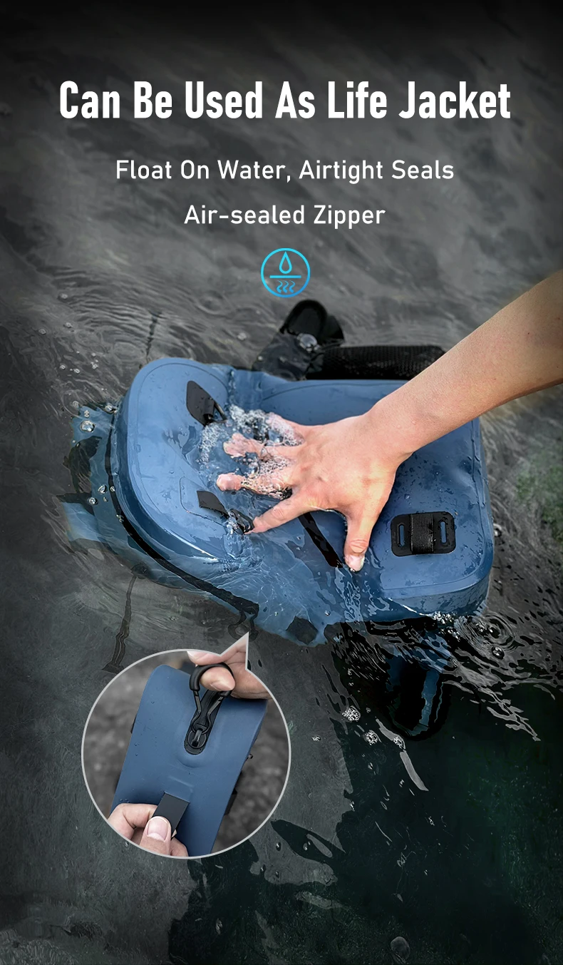 Kingdom Multi-function Fishing Bags Waterproof Hypalon 4200 Shoulder Leg Waist Outdoor Sports Fishing Lure Line Box Storage Bag