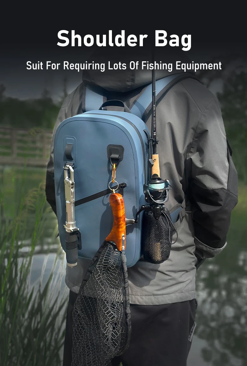 Kingdom Multi-function Fishing Bags Waterproof Hypalon 4200 Shoulder Leg Waist Outdoor Sports Fishing Lure Line Box Storage Bag