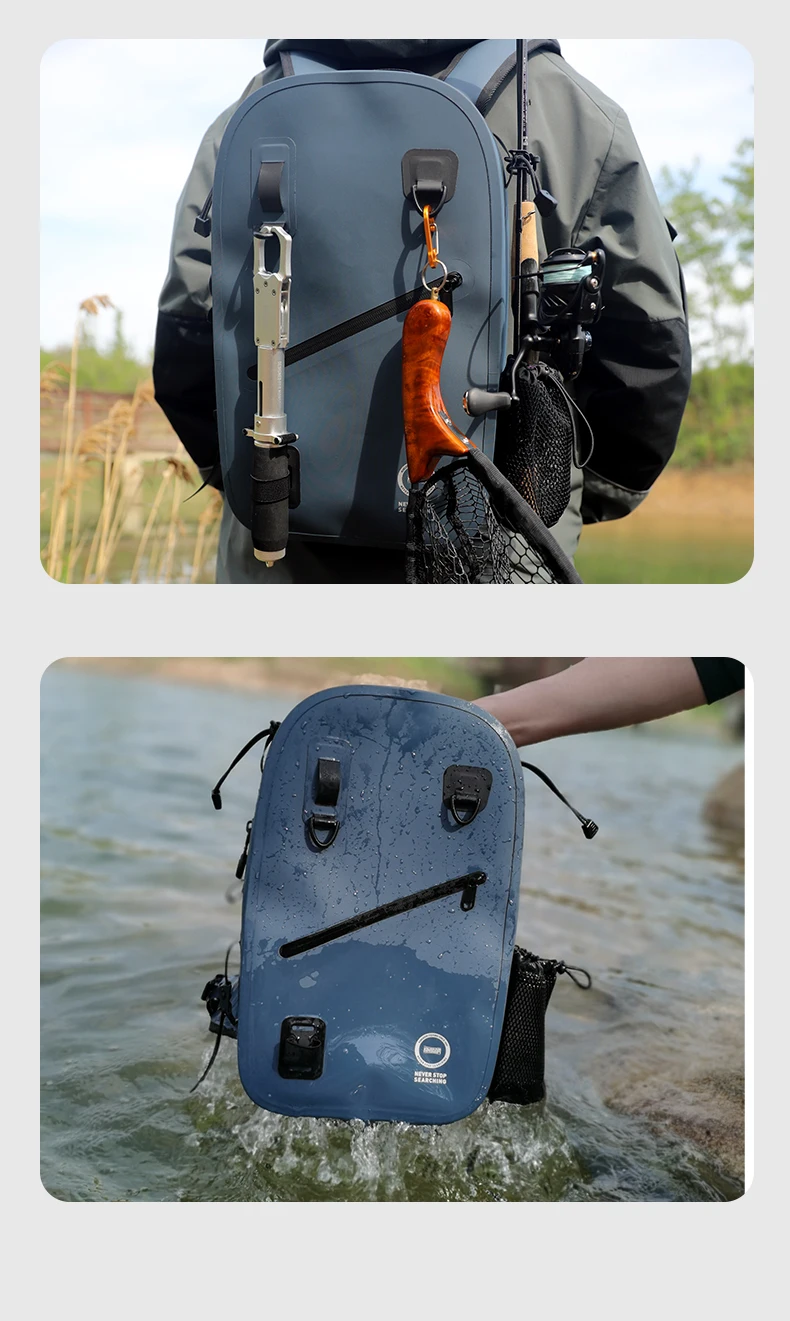Kingdom Multi-function Fishing Bags Waterproof Hypalon 4200 Shoulder Leg Waist Outdoor Sports Fishing Lure Line Box Storage Bag