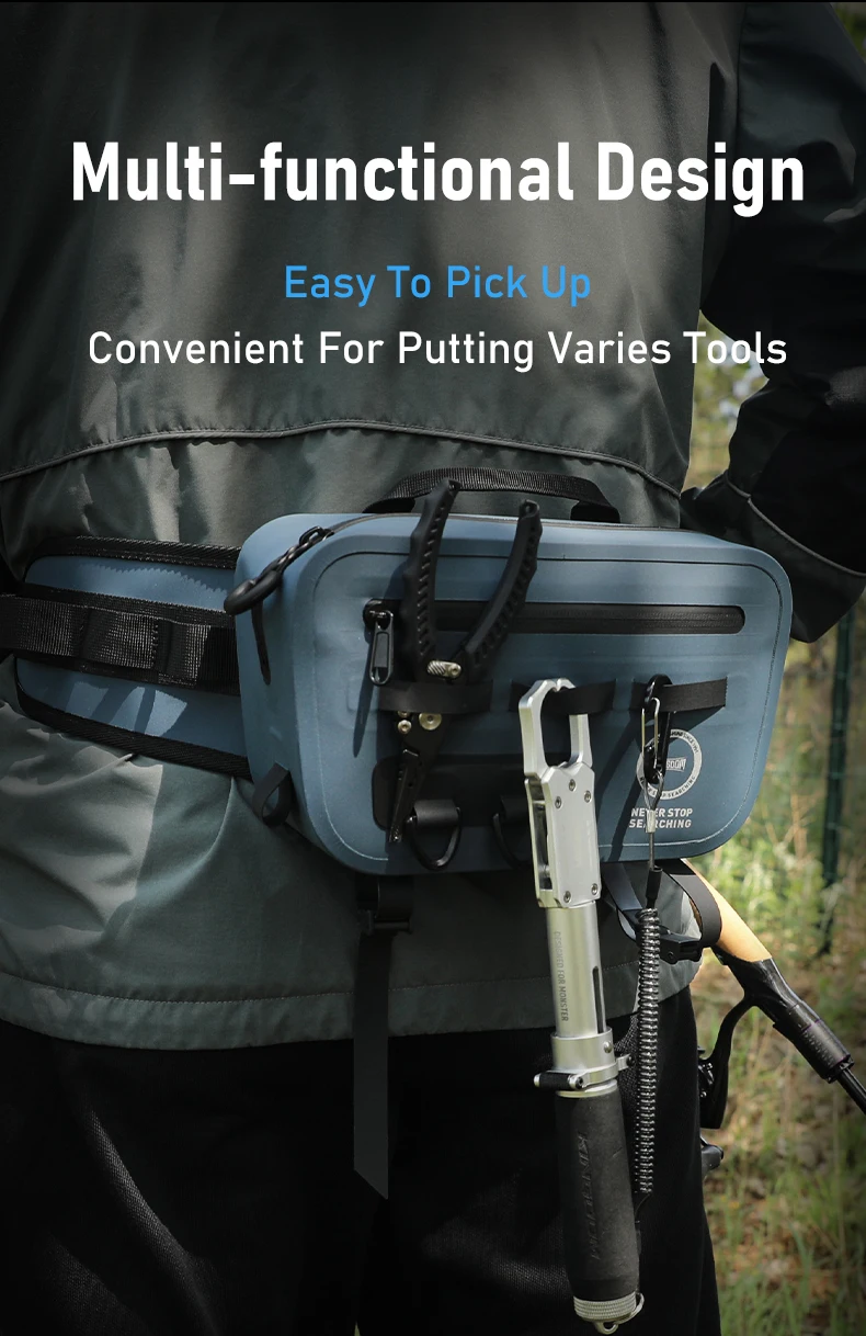 Kingdom Multi-function Fishing Bags Waterproof Hypalon 4200 Shoulder Leg Waist Outdoor Sports Fishing Lure Line Box Storage Bag