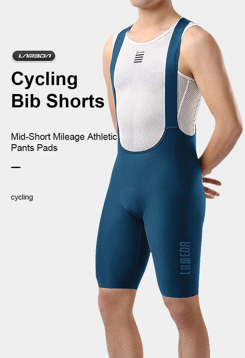 LAMEDA Cycling Bib Shorts Men's Road Bike Shorts Long-distance Pad Riding Pants Professional Cycling Shorts Summer Bike Clothes