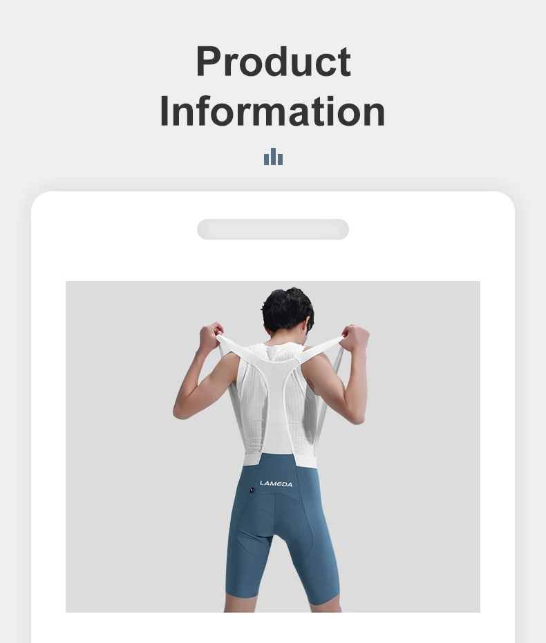 LAMEDA Cycling Bib Shorts Men's Road Bike Shorts Long-distance Pad Riding Pants Professional Cycling Shorts Summer Bike Clothes