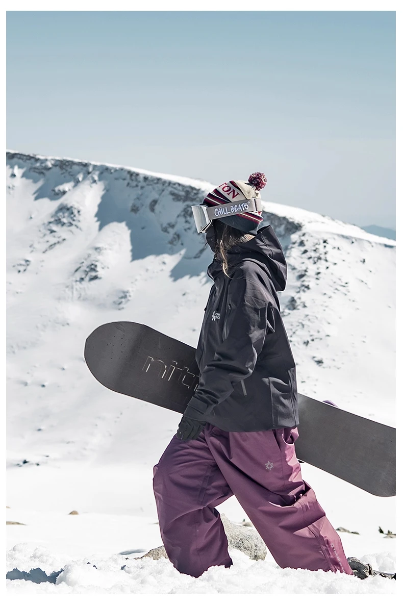 John Snow 2025 Unisex Ski Pants Waterproof Windproof Thermal Snowboard Trousers Loose Fit Winter Sports Overpants for Men Women
