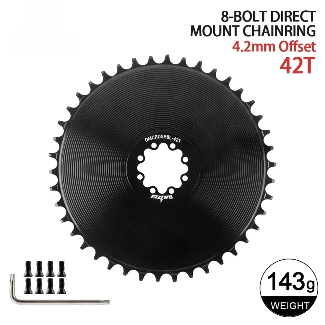 8-Bolt Chainring Compatible with SRAM AXS Force Red Direct Mount Road Bike 40T/42T/44T/46T/48T/50T/52T/54T/56T/58T Narrow Wide