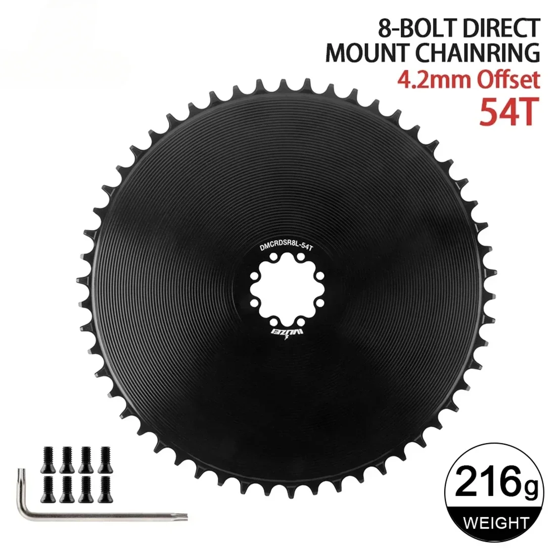 8-Bolt Chainring Compatible with SRAM AXS Force Red Direct Mount Road Bike 40T/42T/44T/46T/48T/50T/52T/54T/56T/58T Narrow Wide