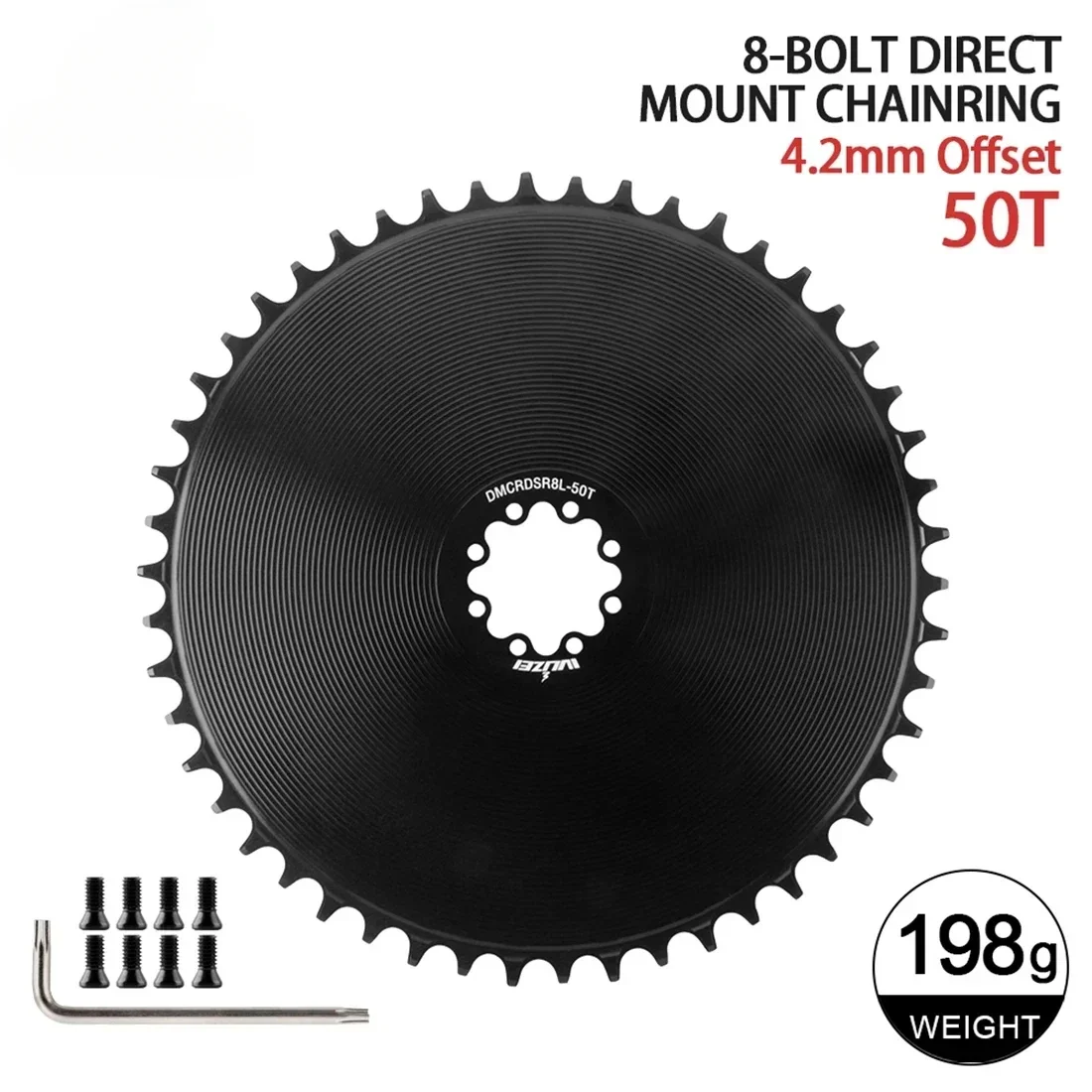 8-Bolt Chainring Compatible with SRAM AXS Force Red Direct Mount Road Bike 40T/42T/44T/46T/48T/50T/52T/54T/56T/58T Narrow Wide