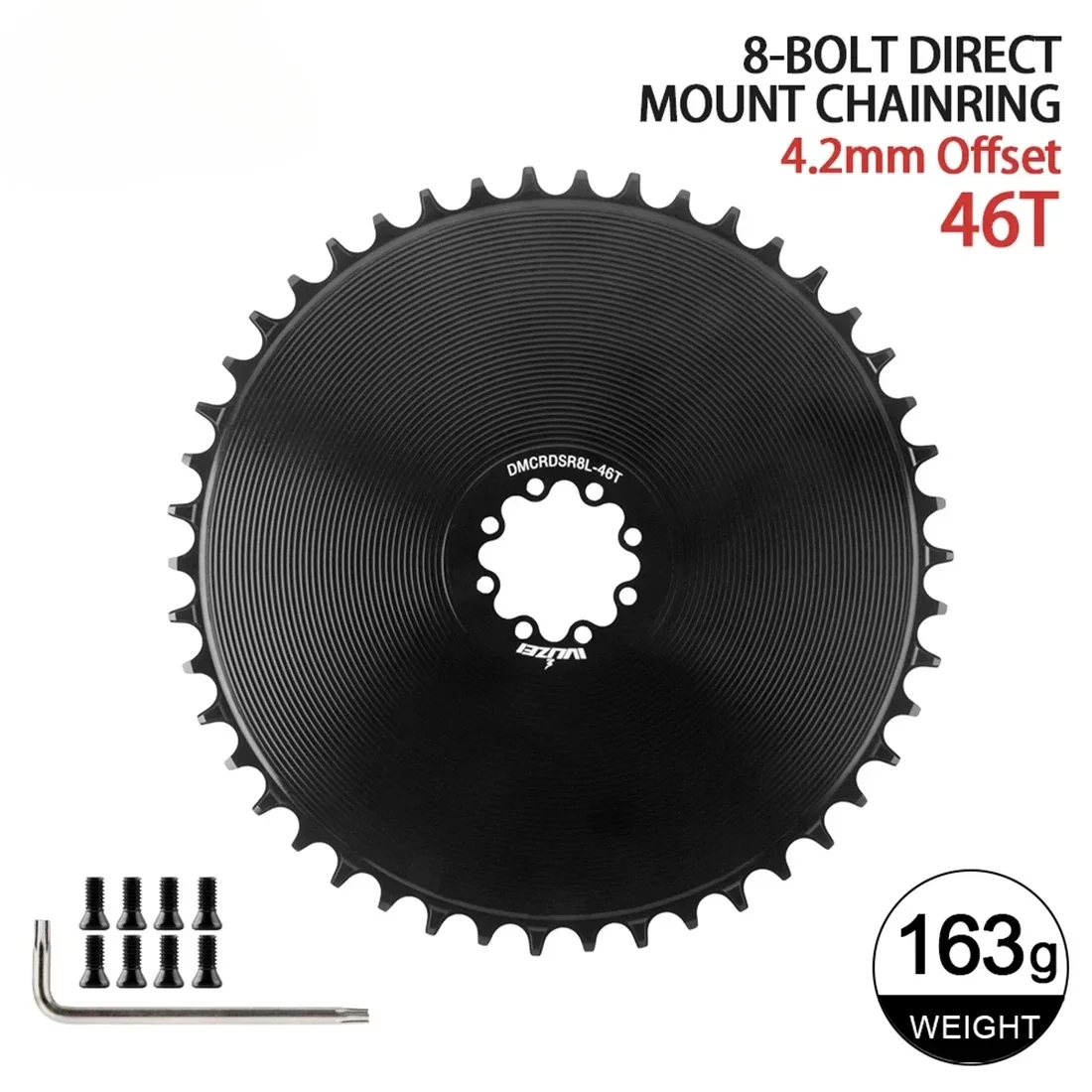 8-Bolt Chainring Compatible with SRAM AXS Force Red Direct Mount Road Bike 40T/42T/44T/46T/48T/50T/52T/54T/56T/58T Narrow Wide