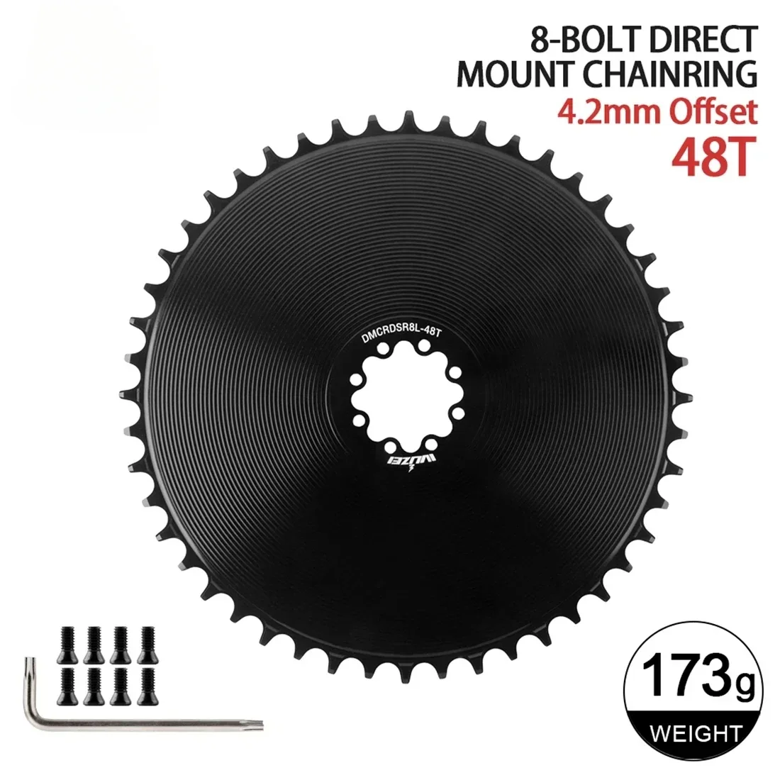 8-Bolt Chainring Compatible with SRAM AXS Force Red Direct Mount Road Bike 40T/42T/44T/46T/48T/50T/52T/54T/56T/58T Narrow Wide