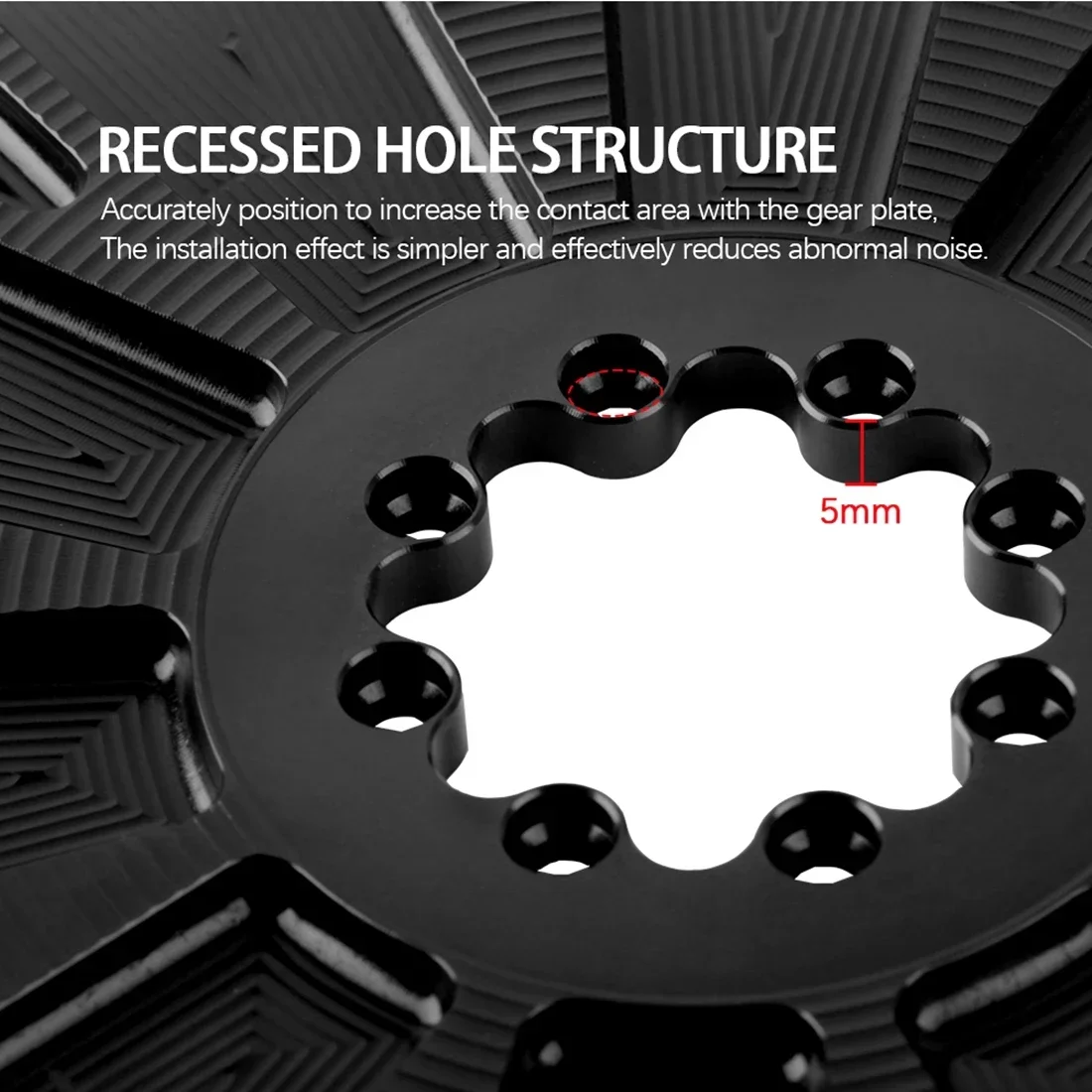 8-Bolt Chainring Compatible with SRAM AXS Force Red Direct Mount Road Bike 40T/42T/44T/46T/48T/50T/52T/54T/56T/58T Narrow Wide