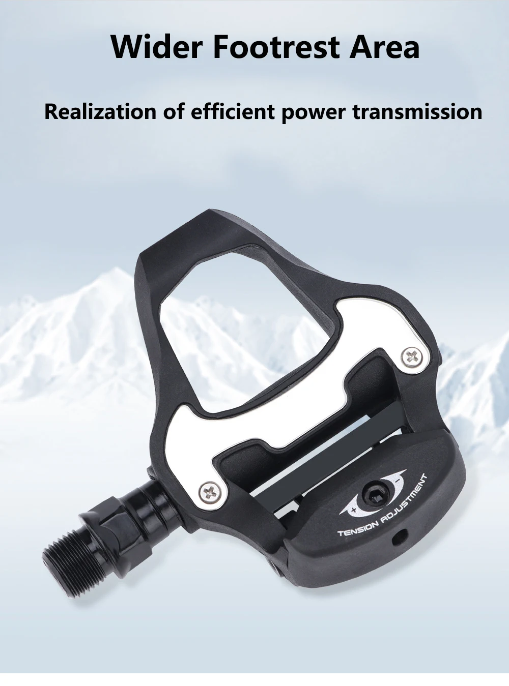 RACEWORK Road Bike Pedal Bicycle Self-locking Pedals Cycling Bearing Cleats Clipless For LOOK KEO System With Locking Plate