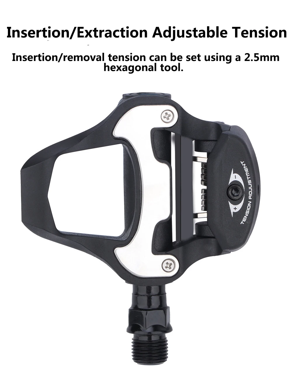 RACEWORK Road Bike Pedal Bicycle Self-locking Pedals Cycling Bearing Cleats Clipless For LOOK KEO System With Locking Plate