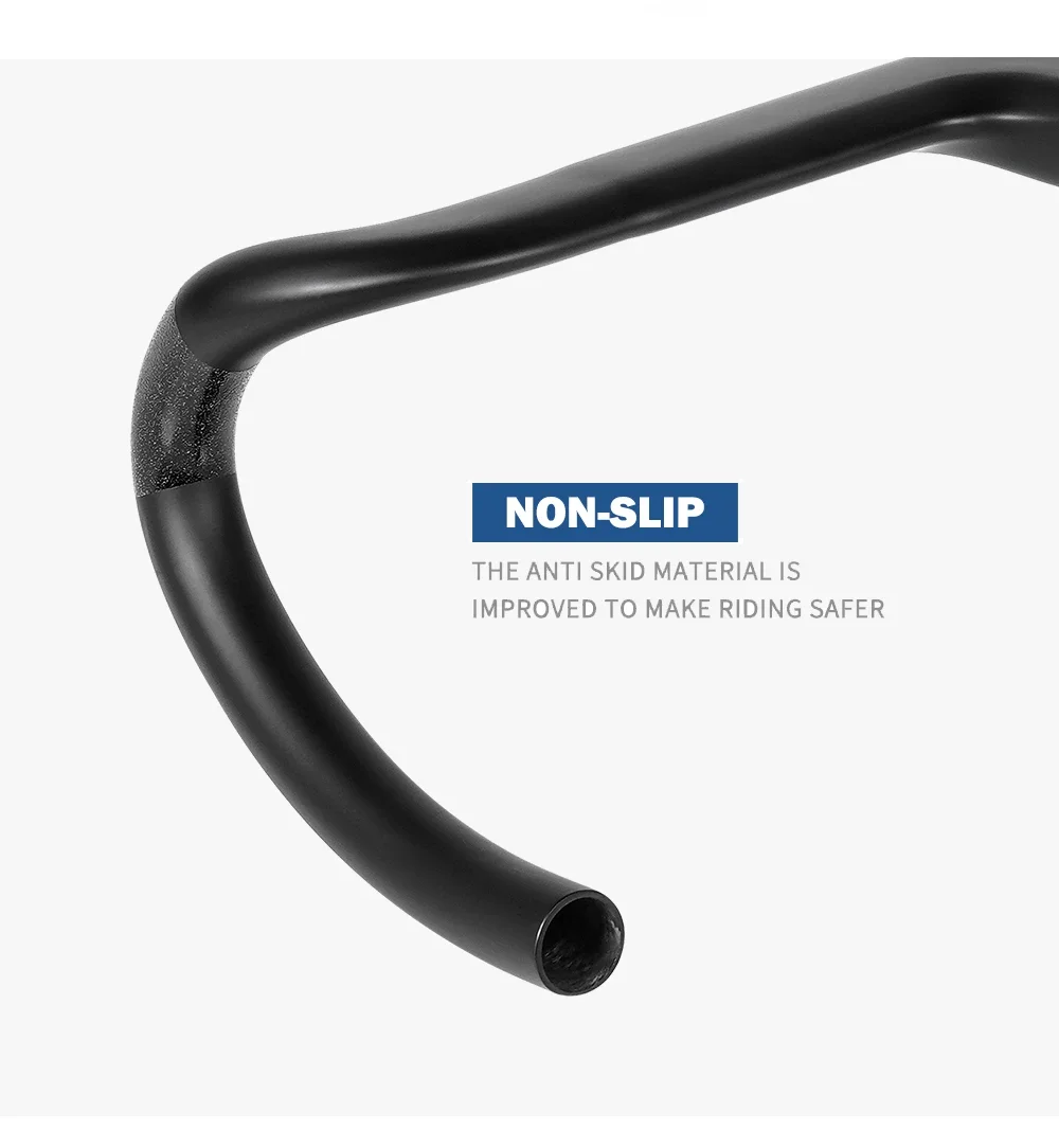 Full Carbon Fiber Bicycle Cockpit, Road Bike Internal Cable Integrated Handlebar Di2 With Mount & Spacer, Clip Diameter 28.6mm