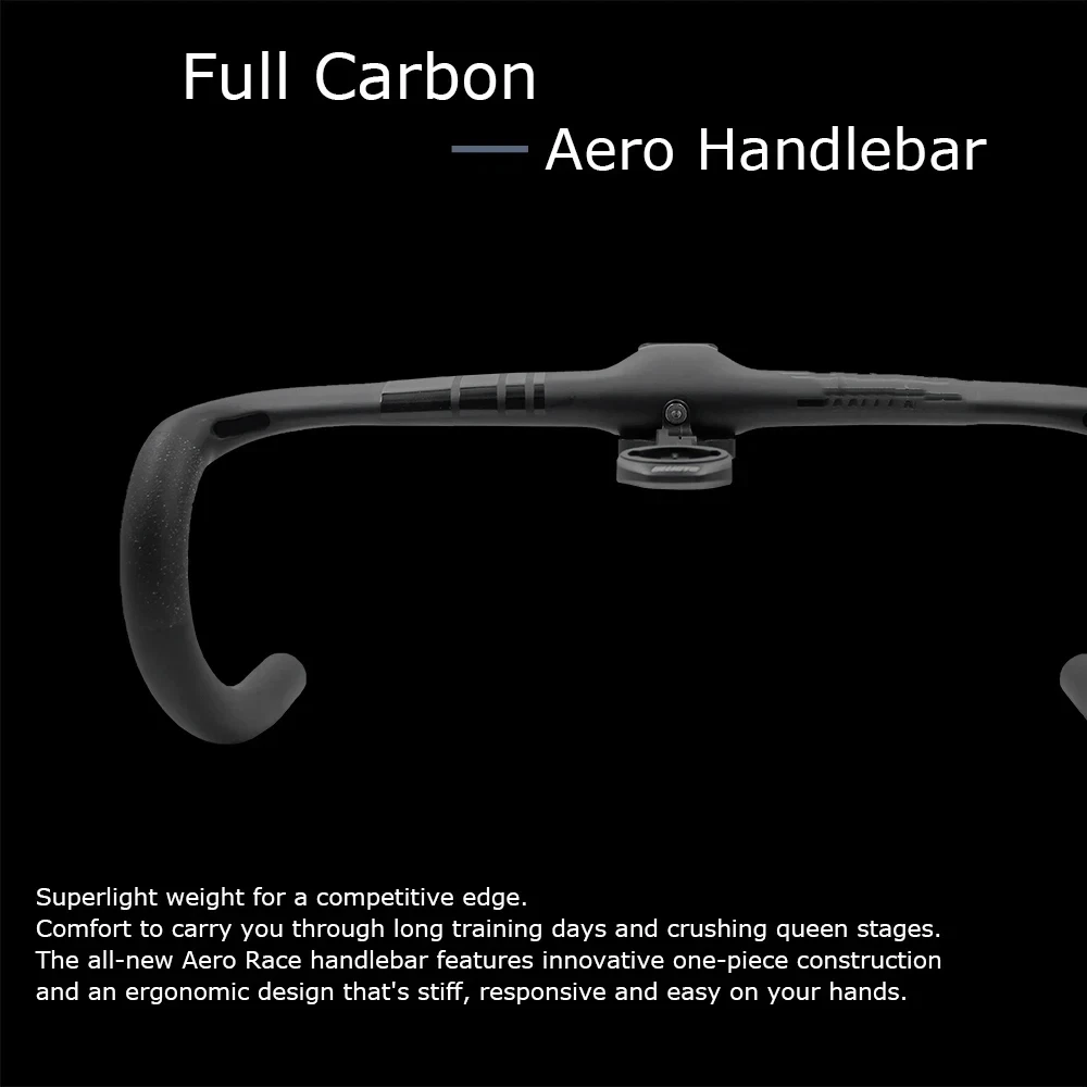 Full Carbon Fiber Bicycle Cockpit, Road Bike Internal Cable Integrated Handlebar Di2 With Mount & Spacer, Clip Diameter 28.6mm
