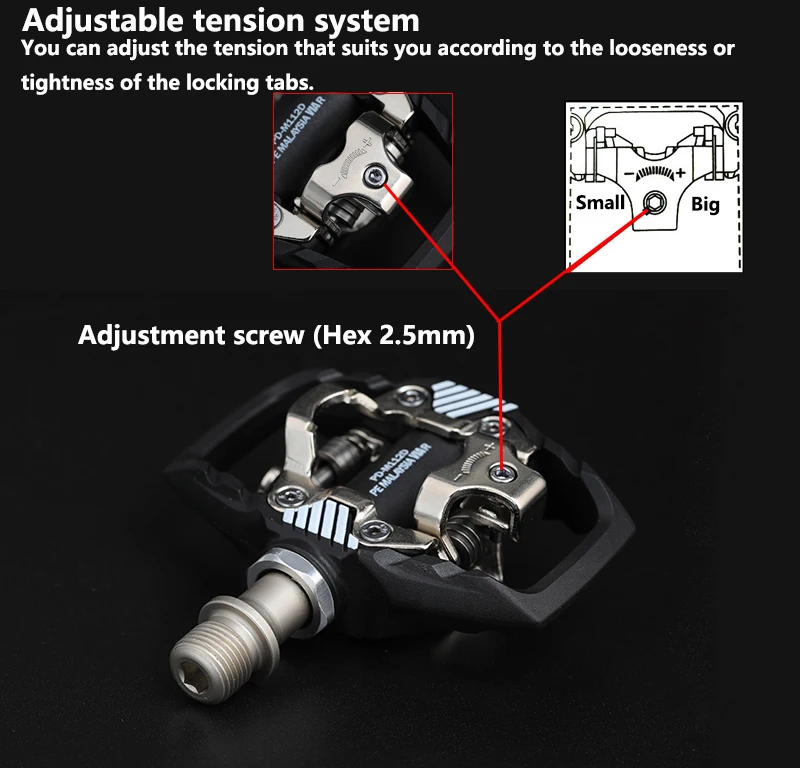 RACEWORK M8020 Pedal MTB Self-Locking Pedal For SPD System Mountain Bike Pedals With Cleat For Shimano