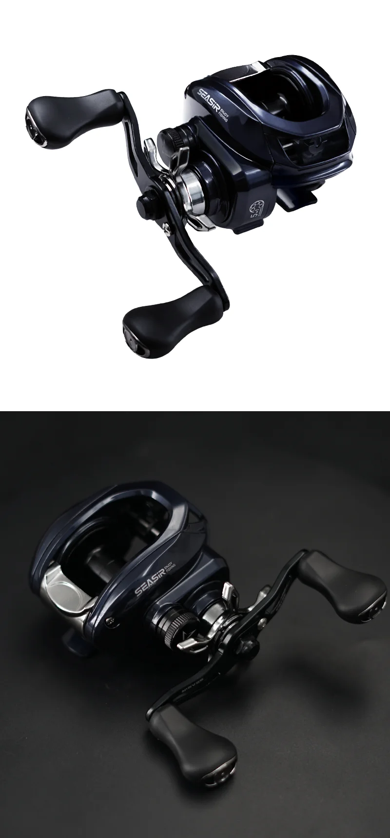 Seasir Vortex 149g Baitcasting Reel 7.0:1 High Speed Gear Ratio 5+1BB Max Drag 8kg Fresh Saltwater Fishing Coil