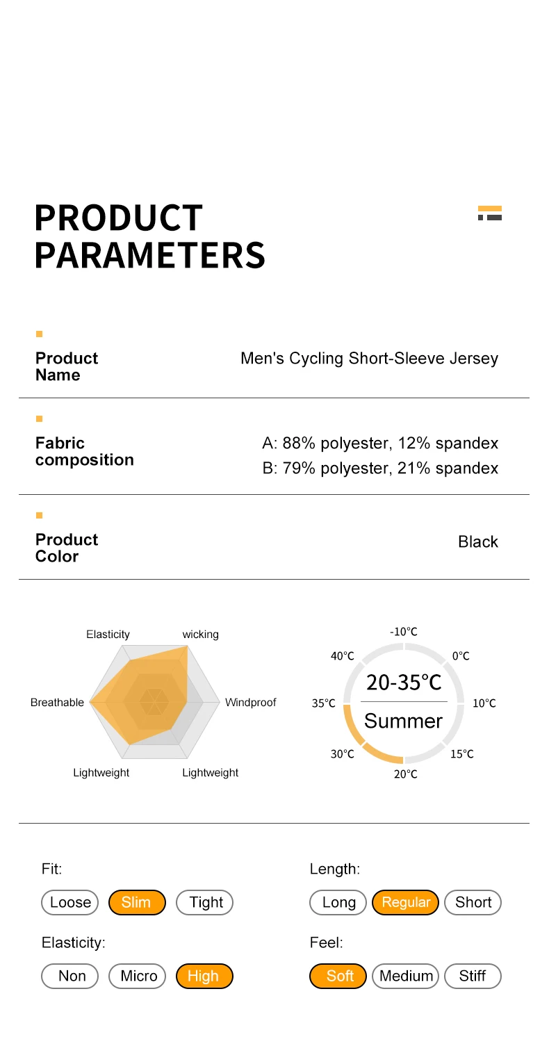 LAMEDA Pro Cycling Short Sleeve Jersey Men Breathable Quick-Dry Bike Clothing MTB Cycling Jersey Comfortable Fit for Road Bike