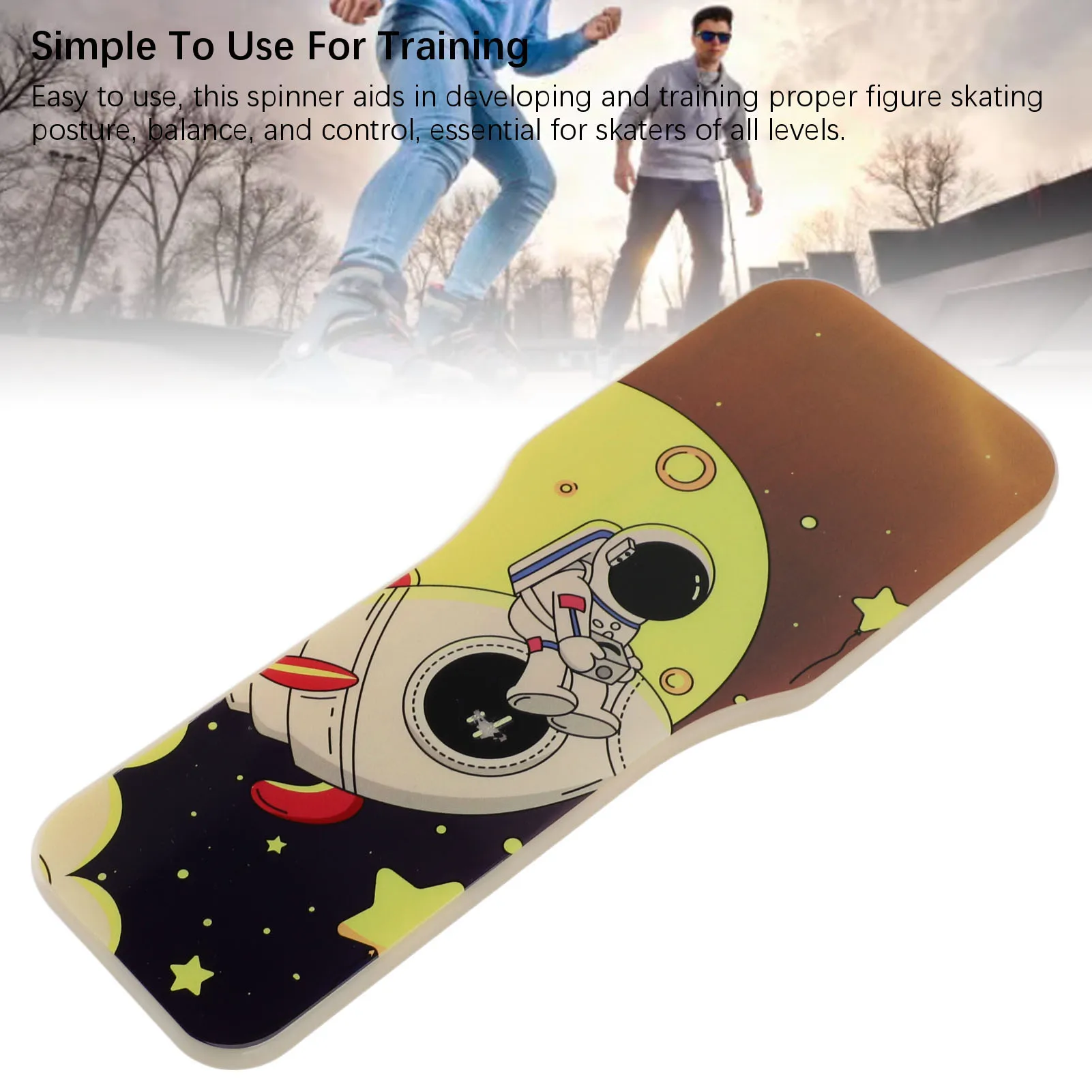 Ice Skating Warm Up Tool Lightweight Plastic Stylish Balance Training Ice Skating Turning Board Portable for Practice