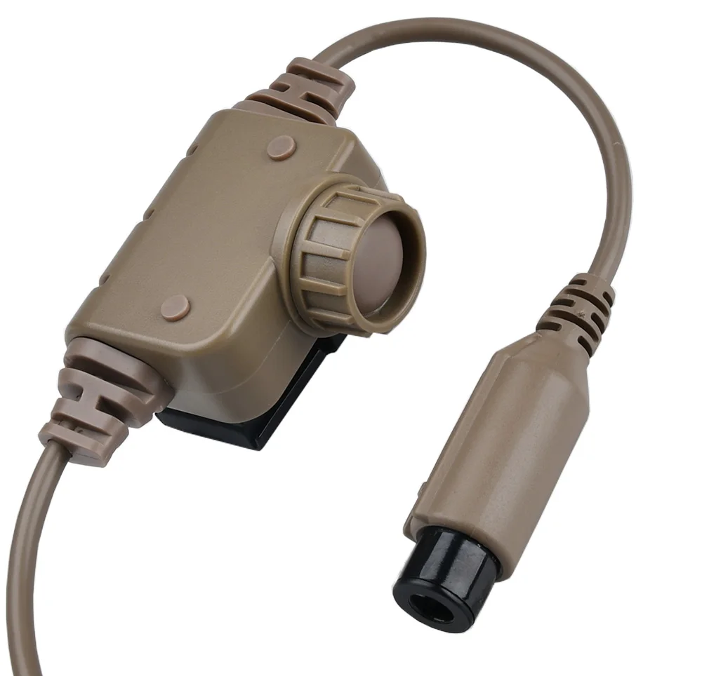 Tactical NEW RAC PTT Military Version WADSN Headset COMTA WST TAC-SKY Earphone Hunting Headphone Baofeng Kenwood 7.0mm Plug PTT