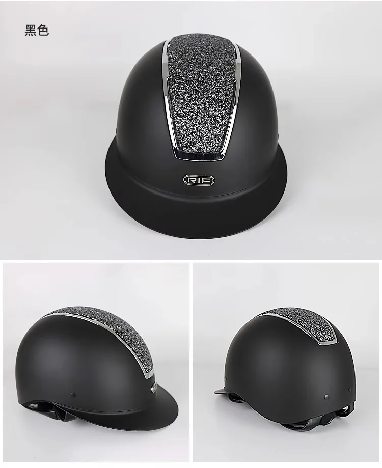 Rif Equestrian Helmet Equestrian Sports Horse Riding Helmet Breathable Adjustable Riding Helmet Children's Riding Equipment Horse Riding Safety Protective Helmet