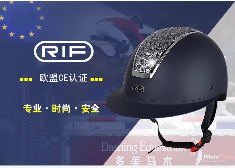 Rif Equestrian Helmet Equestrian Sports Horse Riding Helmet Breathable Adjustable Riding Helmet Children's Riding Equipment Horse Riding Safety Protective Helmet