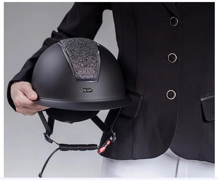 Rif Equestrian Helmet Equestrian Sports Horse Riding Helmet Breathable Adjustable Riding Helmet Children's Riding Equipment Horse Riding Safety Protective Helmet